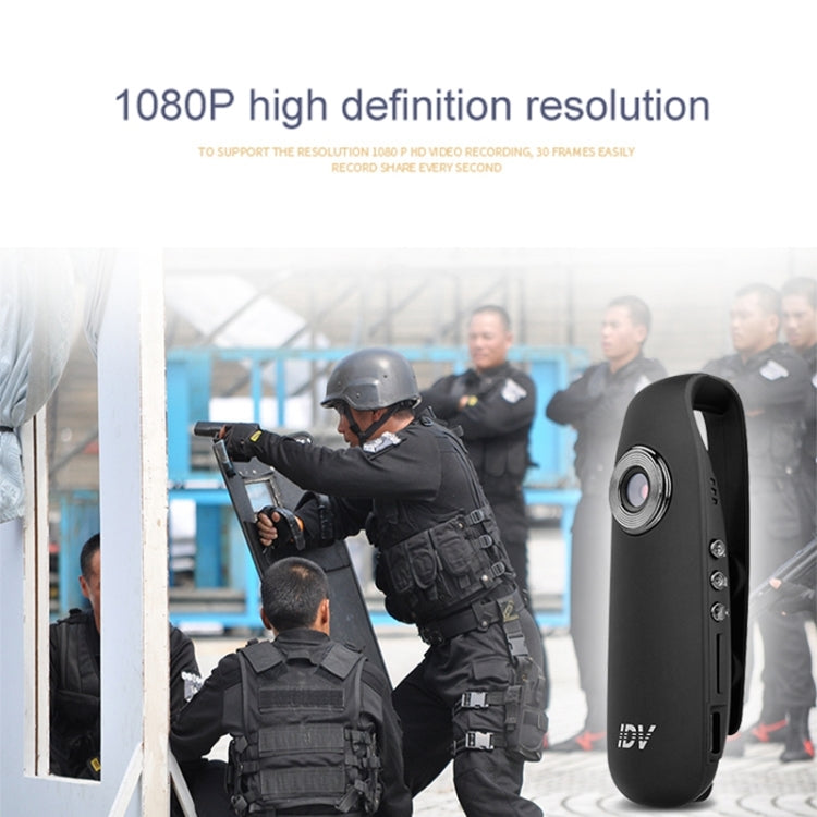 IDV 007 HD 1080P Clip Design Law Enforcement Recorder Portable Mini Monitoring Recorder, Support Motion Detection & TF Card (Max 128GB) - Recording Pen by PMC Jewellery | Online Shopping South Africa | PMC Jewellery | Buy Now Pay Later Mobicred