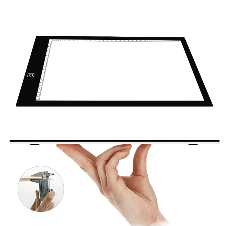 A4 Size 5W 5V LED LED Stepless Dimmable Acrylic Copy Boards for Anime Sketch Drawing Sketchpad, with USB Cable & Plug, Size：220x330x5mm -  by PMC Jewellery | Online Shopping South Africa | PMC Jewellery | Buy Now Pay Later Mobicred