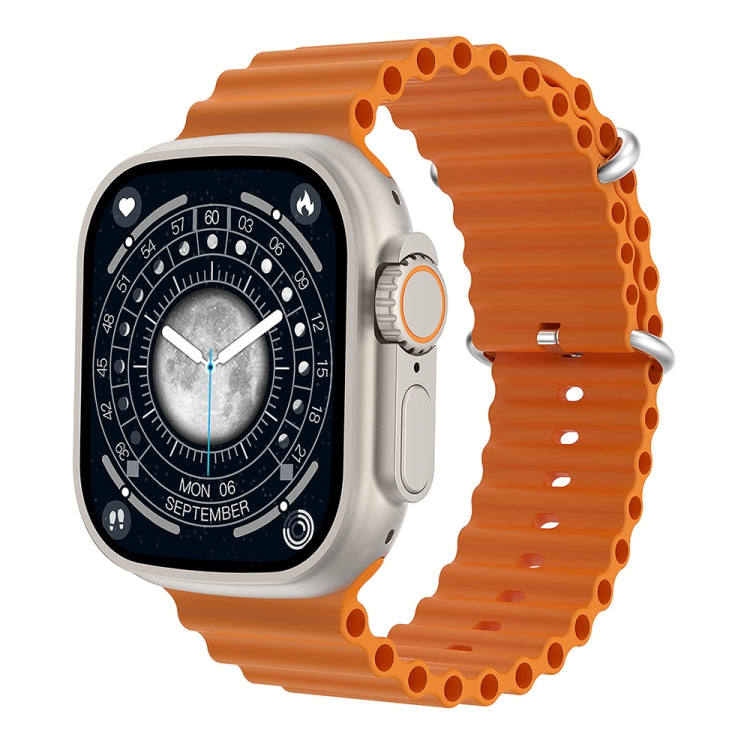 WIWU SW01 Ultra 1.9 inch IPS Screen IP68 Waterproof Bluetooth Smart Watch, Support Heart Rate Monitoring(Orange) - Smart Watches by WIWU | Online Shopping South Africa | PMC Jewellery | Buy Now Pay Later Mobicred