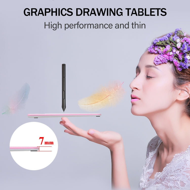 10Moons T503 Drawing Tablet Can Be Connected to mobile Phone Tablet with 8192 Passive Pen(White) -  by 10Moons | Online Shopping South Africa | PMC Jewellery | Buy Now Pay Later Mobicred