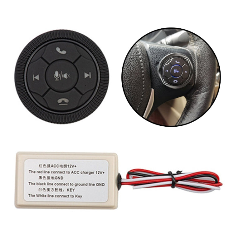 DQX-999A Multifunctional Steering Wheel Button Controller Car DVD Screen Wireless Remote Control (Black) - free shipping - PMC TechLife - Order now!