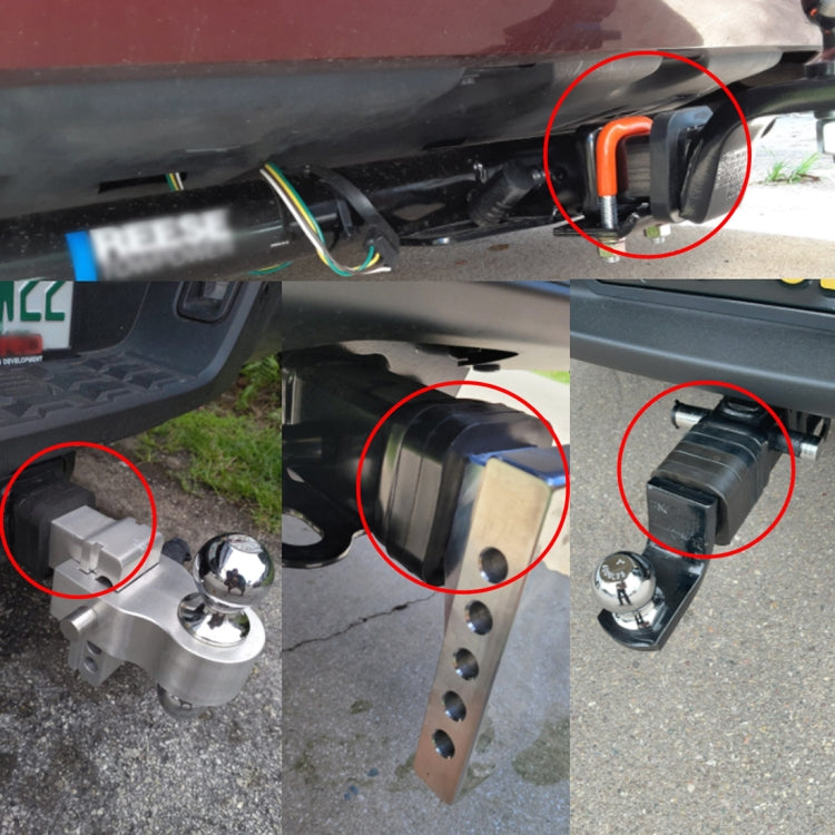 CP-3015 5 in 1 Car 2 inch Trailer Hitch Receiver Silencer Pad - Towing Bars by PMC TechLife | Online Shopping South Africa | PMC TechLife | Buy Now Pay Later Mobicred
