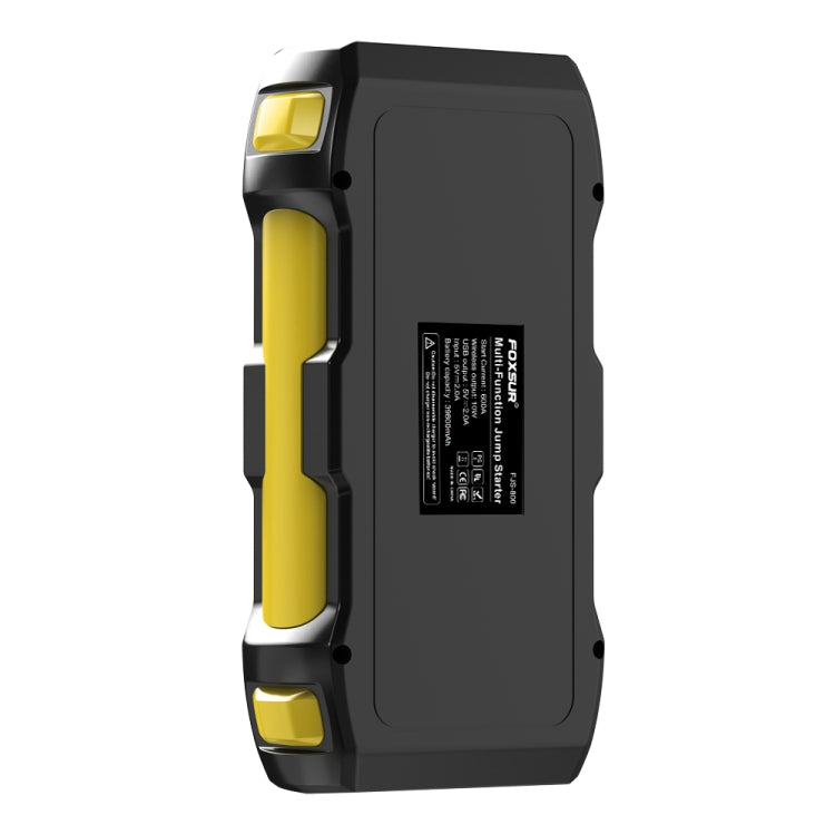 FOXSUR FJS-800 12V Car Multifunctional Wireless Charging Emergency Start Power Supply (Yellow) - Power Bank by FOXSUR | Online Shopping South Africa | PMC Jewellery | Buy Now Pay Later Mobicred