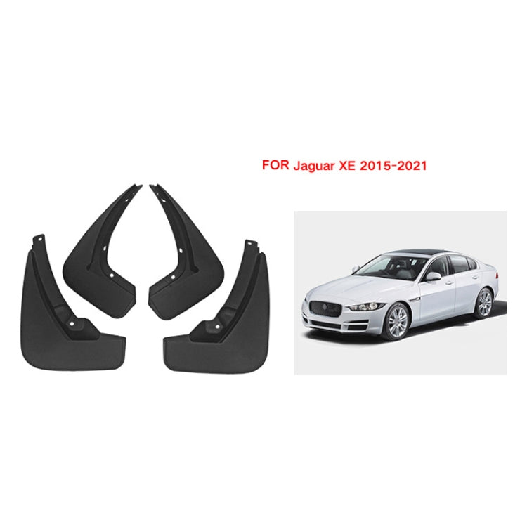For Jaguar XE 2015-2021 4pcs/Set Car Auto Soft Plastic Splash Flaps Fender Guard - Mudguards by PMC TechLife | Online Shopping South Africa | PMC TechLife | Buy Now Pay Later Mobicred