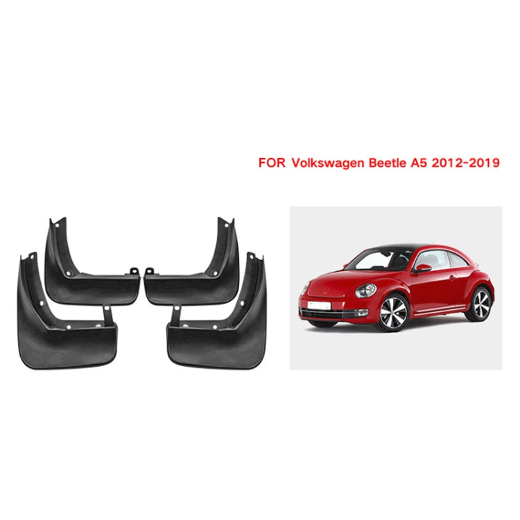For Volkswagen Beetle 2012-2019 4pcs/Set Car Auto Soft Plastic Splash Flaps Fender Guard - Mudguards by PMC TechLife | Online Shopping South Africa | PMC TechLife | Buy Now Pay Later Mobicred
