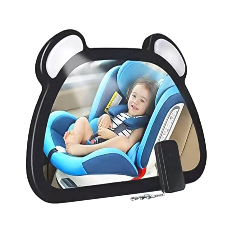 Car Baby Auxiliary Viewing Mirror with LED Remote Control Light + USB Charging - Interior Mirrors by PMC TechLife | Online Shopping South Africa | PMC TechLife | Buy Now Pay Later Mobicred