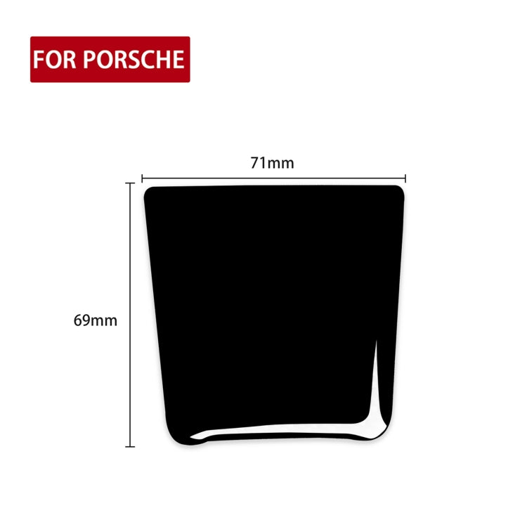 For Porsche Macan 2014-2021 Car Battery Cover Decorative Sticker, Left and Right Drive Universal (Black) - Car Interior Mouldings by PMC Jewellery | Online Shopping South Africa | PMC Jewellery