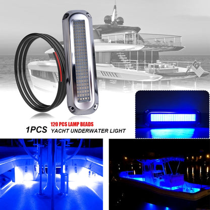 Ship / Yacht 10-30V 120LEDs Waterproof Stainless Steel Underwater Light (White Light) - Marine Accessories & Parts by PMC Jewellery | Online Shopping South Africa | PMC Jewellery | Buy Now Pay Later Mobicred