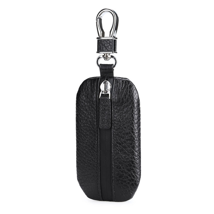 TP-9016 Litchi Texture Waterproof Zipper Car Key Bag (Black) - Car Key Cases by PMC TechLife | Online Shopping South Africa | PMC TechLife