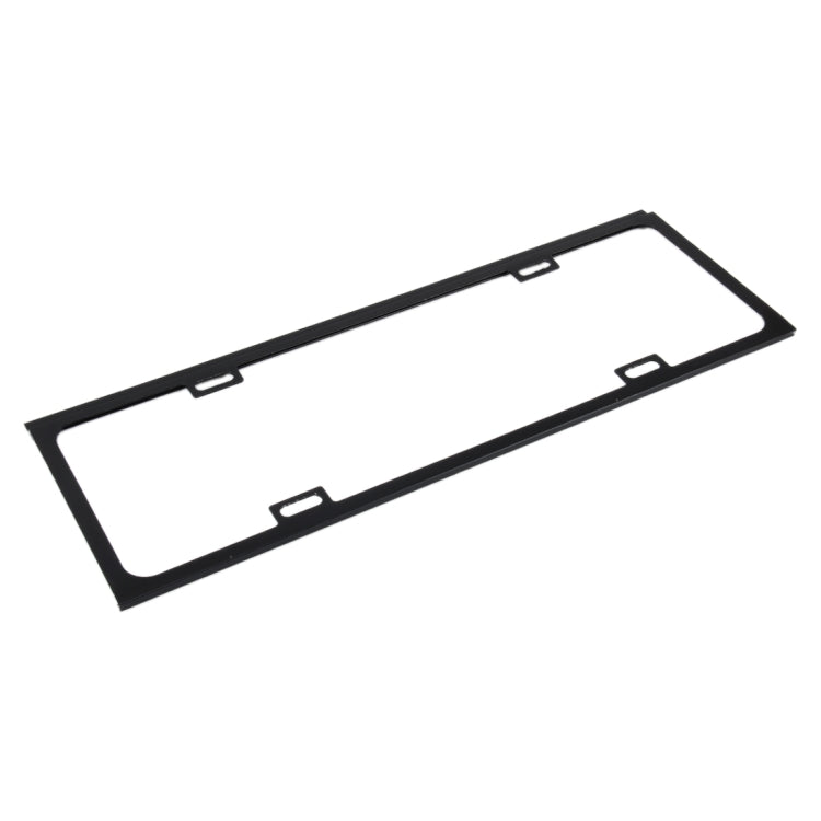 2 PCS Car License Plate Frames Car Styling License Plate Frame Magnesium Alloy Universal License Plate Holder Car Accessories(Black) - License Plate Covers & Frames by PMC Jewellery | Online Shopping South Africa | PMC Jewellery | Buy Now Pay Later Mobicred