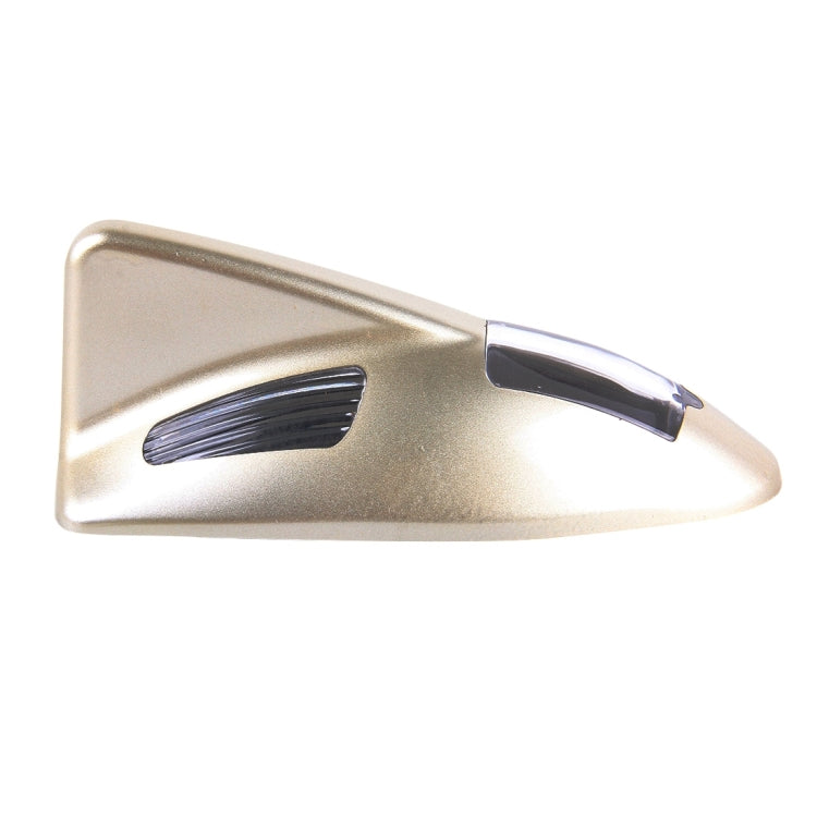 Solar Colorful Light Anti Collision Shark Fin Car Taillight LED Flash Warning Light Caution Light(Gold) - Warning Lights by PMC TechLife | Online Shopping South Africa | PMC TechLife | Buy Now Pay Later Mobicred