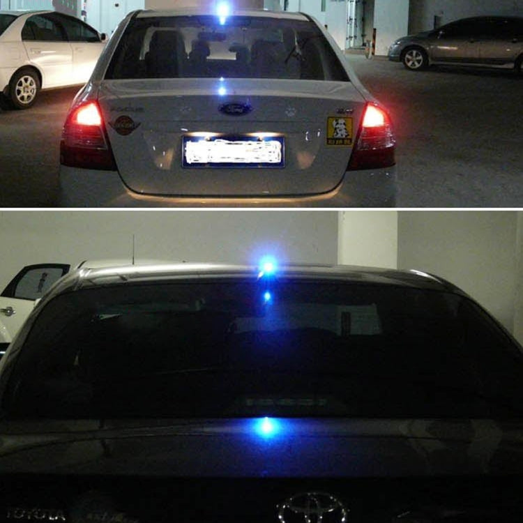 Solar Colorful Light Anti Collision Shark Fin Car Taillight LED Flash Warning Light Caution Light(Gold) - Warning Lights by PMC TechLife | Online Shopping South Africa | PMC TechLife | Buy Now Pay Later Mobicred