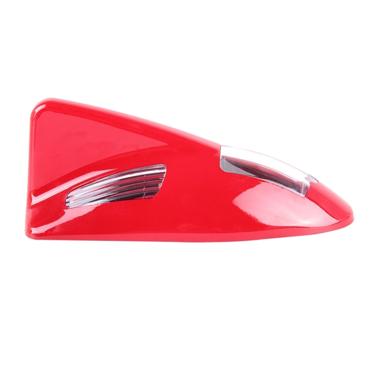 Solar Colorful Light Anti Collision Shark Fin Car Taillight LED Flash Warning Light Caution Light(Red) - Warning Lights by PMC TechLife | Online Shopping South Africa | PMC TechLife | Buy Now Pay Later Mobicred