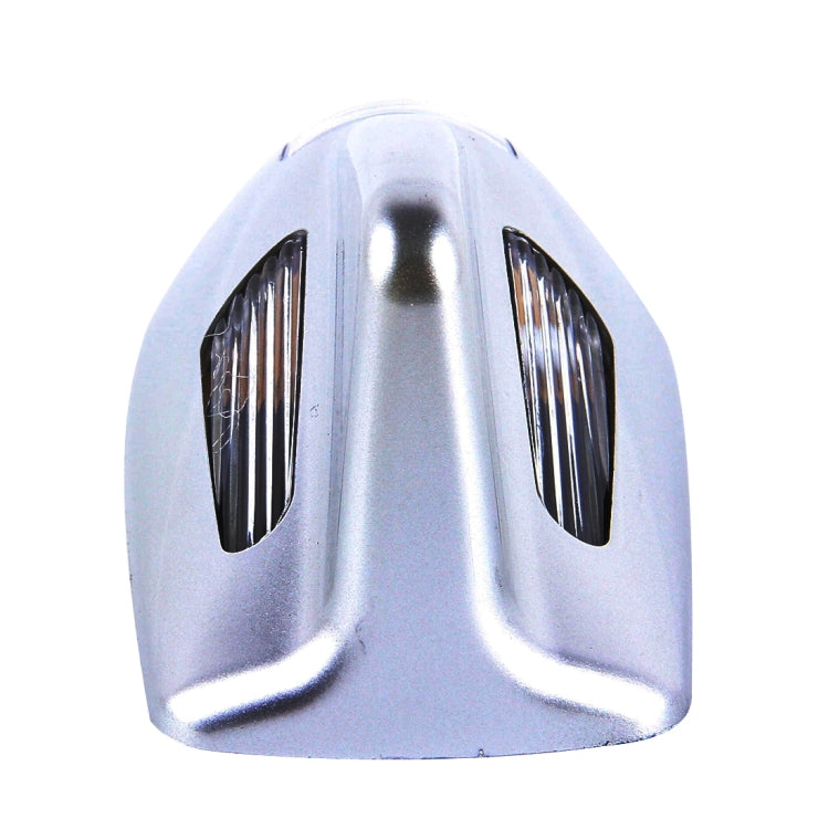 Solar Colorful Light Anti Collision Shark Fin Car Taillight LED Flash Warning Light Caution Light(Silver) - Warning Lights by PMC TechLife | Online Shopping South Africa | PMC TechLife | Buy Now Pay Later Mobicred