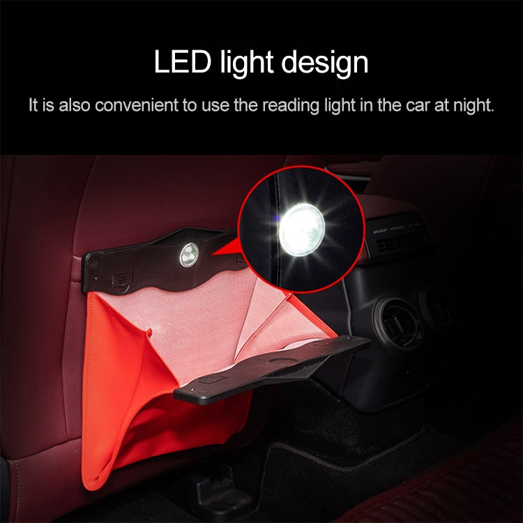 Car Multifunctional LED Design Hanging Folding Garbage Bin Storage Box (Red) - Stowing Tidying by PMC TechLife | Online Shopping South Africa | PMC TechLife | Buy Now Pay Later Mobicred