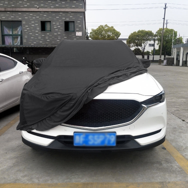 Anti-Dust Anti-UV Heat-insulating Elastic Force Cotton Car Cover for Sedan Car, Size: M, 4.65m~4.89m (Black) - PE Material by PMC Jewellery | Online Shopping South Africa | PMC Jewellery | Buy Now Pay Later Mobicred