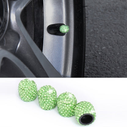 Car Crystal Tire Valve Cap Gas Cap Mouthpiece Cover (Green) - Tire Valve Caps by PMC Jewellery | Online Shopping South Africa | PMC Jewellery | Buy Now Pay Later Mobicred