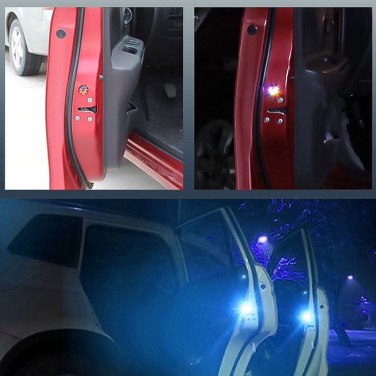 2pcs Ladybug Shape Car Door Anti-collision Colorful Warning Light(Blue) - Warning Lights by PMC Jewellery | Online Shopping South Africa | PMC Jewellery | Buy Now Pay Later Mobicred