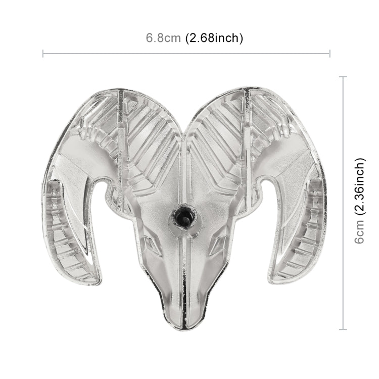 Bull Pattern Car Metal Body Decorative Sticker, Size : L (Silver) - Decorative Sticker by PMC Jewellery | Online Shopping South Africa | PMC Jewellery