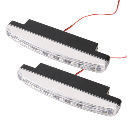 1 Pair DC9-16V 2W 120LM 7000K 8 SMD-5050-LEDs Circular Car DRL&Turn Light - Running Lights by PMC Jewellery | Online Shopping South Africa | PMC Jewellery | Buy Now Pay Later Mobicred