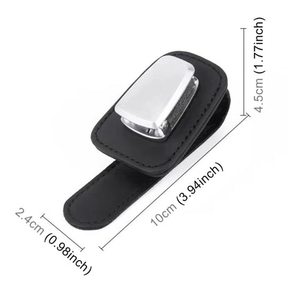 Car Multi-functional Sunglasses Clip Holder(Black) - Sunglasses & Glasses Clips by PMC Jewellery | Online Shopping South Africa | PMC Jewellery | Buy Now Pay Later Mobicred