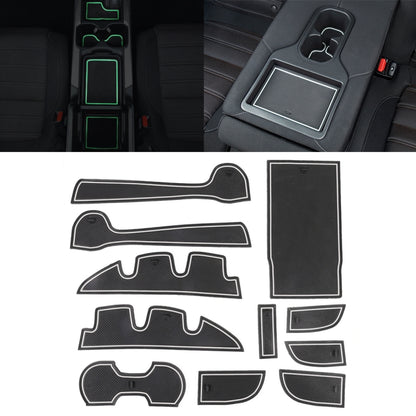 Car Water Cup Gate Slot Mats Plastic White Luminous Anti-Slip Interior Door Pad for Toyota Camry 2012-2016 - Car Interior Mouldings by PMC Jewellery | Online Shopping South Africa | PMC Jewellery | Buy Now Pay Later Mobicred