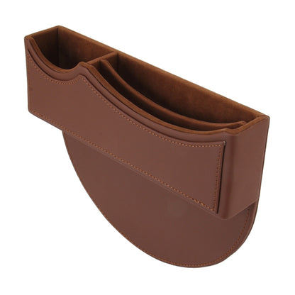 Car Seat Crevice Storage Box with Interval Auto Gap Pocket Stowing Tidying for Phone Pad Card Coin Case Accessories(Brown) - Car Drink Holders by PMC Jewellery | Online Shopping South Africa | PMC Jewellery | Buy Now Pay Later Mobicred