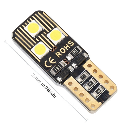 2 PCS T10 / W5W / 168 / 194 DC12V / 1.6W / 6000K / 110LM 6LEDs SMD-3030 Car Clearance Light, with Decoder (White Light) - Clearance Lights by PMC Jewellery | Online Shopping South Africa | PMC Jewellery | Buy Now Pay Later Mobicred