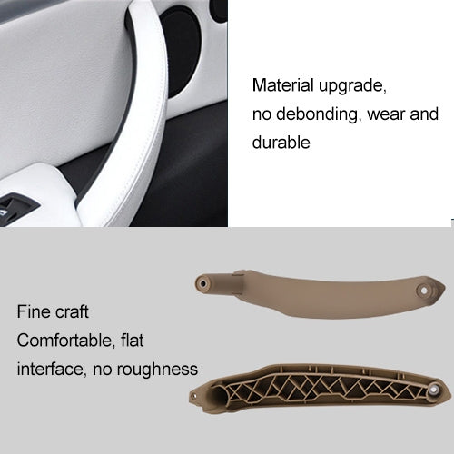 Car Interior Left Handle Inner Door Armrest Panel Pull 51416969401 for BMW X5 / X6, Left Drive(Beige) - Door Handles by PMC Jewellery | Online Shopping South Africa | PMC Jewellery