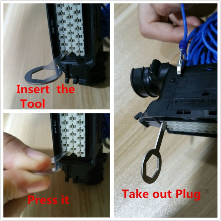 3 PCS Auto Car Plug Circuit Board Wire Harness Terminal Extraction Pick Connector Crimp Pin Back Needle Remove Tool - Booster Cable & Clip by PMC TechLife | Online Shopping South Africa | PMC TechLife | Buy Now Pay Later Mobicred