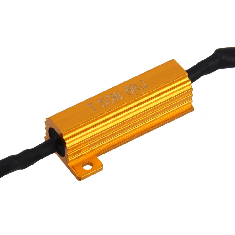 2 PCS H1 / H3 Car Canbus Error Canceller Decoder Load Resistor LED 50W 8 Ohm No Blinking Decoder Heat Resistance Aluminum Case Heat Sink High Power Metal Shell Resistance - free shipping - PMC TechLife - Order now!
