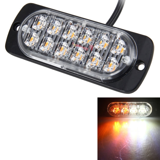 DC 12V-24V 2W 12LEDs SMD-2835 Lamps 17 Flash Patterns 3 Lines Car Flash Lamp Waterproof Car Truck Emergency Strobe Flash Warning Light, Cable Length: 90cm - Warning Lights by PMC Jewellery | Online Shopping South Africa | PMC Jewellery | Buy Now Pay Later Mobicred