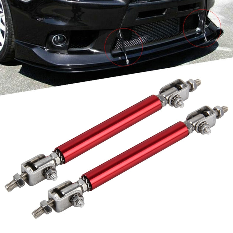 2 PCS Car Modification Large Surrounded By The Rod Telescopic Lever Front and Rear Bars Fixed Front Lip Back Shovel Adjustable Small Rod, Length: 10cm(Red) - Trunk & Bumper Accessories by PMC Jewellery | Online Shopping South Africa | PMC Jewellery | Buy Now Pay Later Mobicred