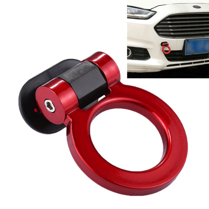 Car Truck Bumper Round Tow Hook Ring Adhesive Decal Sticker Exterior Decoration (Red) - Towing Bars by PMC Jewellery | Online Shopping South Africa | PMC Jewellery | Buy Now Pay Later Mobicred