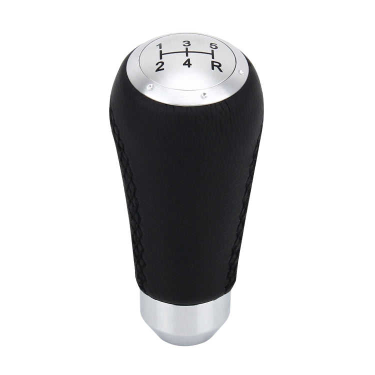 Universal Car Modified Shifter Black Leather Lever Manual 5-Speed Gear Shift Knob - Shift Knob by PMC Jewellery | Online Shopping South Africa | PMC Jewellery | Buy Now Pay Later Mobicred