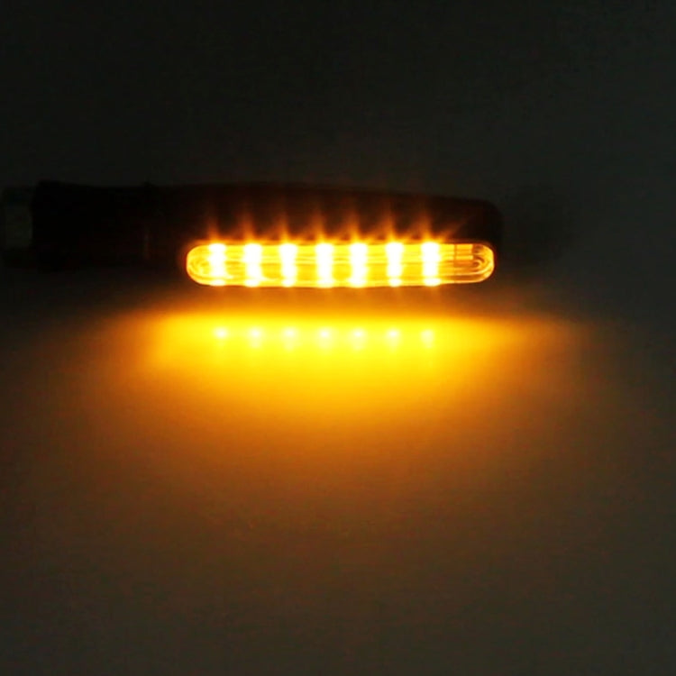 4 PCS DC 12V Motorcycle 15-LED Yellow + White Light Marquee-LED Turn Signal Indicator Blinker Light - Turn Signal by PMC TechLife | Online Shopping South Africa | PMC TechLife