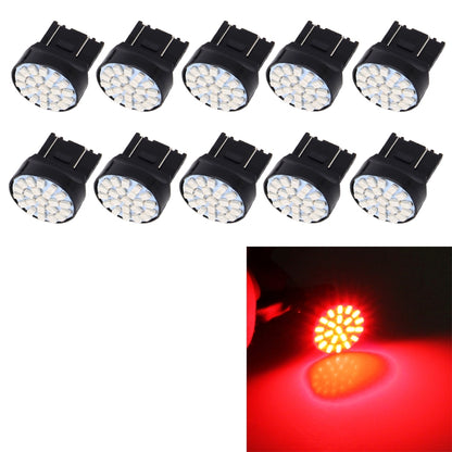 10 PCS T20/7443 Car Auto Lamp 1.2W 22-SMD 1206 LED Bulbs Brake Light - Brake Lights by PMC Jewellery | Online Shopping South Africa | PMC Jewellery | Buy Now Pay Later Mobicred