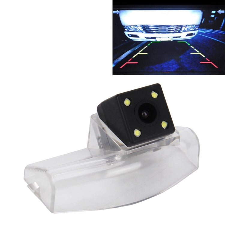 656��492 Effective Pixel HD Waterproof 4 LED Night Vision Wide Angle Car Rear View Backup Reverse Camera for Oversea Version Mazda 2/3 - Rear View Cameras by PMC TechLife | Online Shopping South Africa | PMC TechLife | Buy Now Pay Later Mobicred
