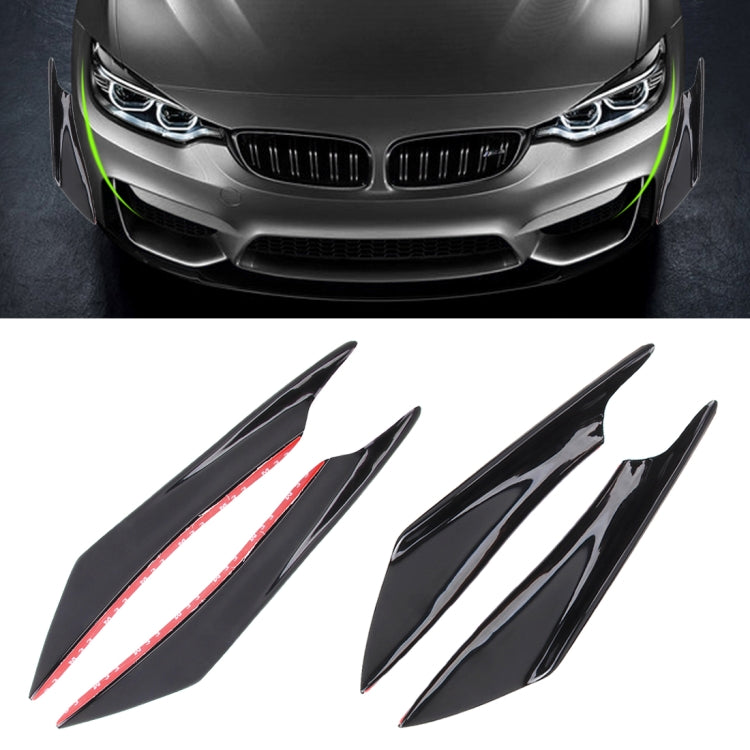 4 PCS Car-Styling Flank Decorative Sticker(Black) - Decorative Sticker by PMC TechLife | Online Shopping South Africa | PMC TechLife | Buy Now Pay Later Mobicred