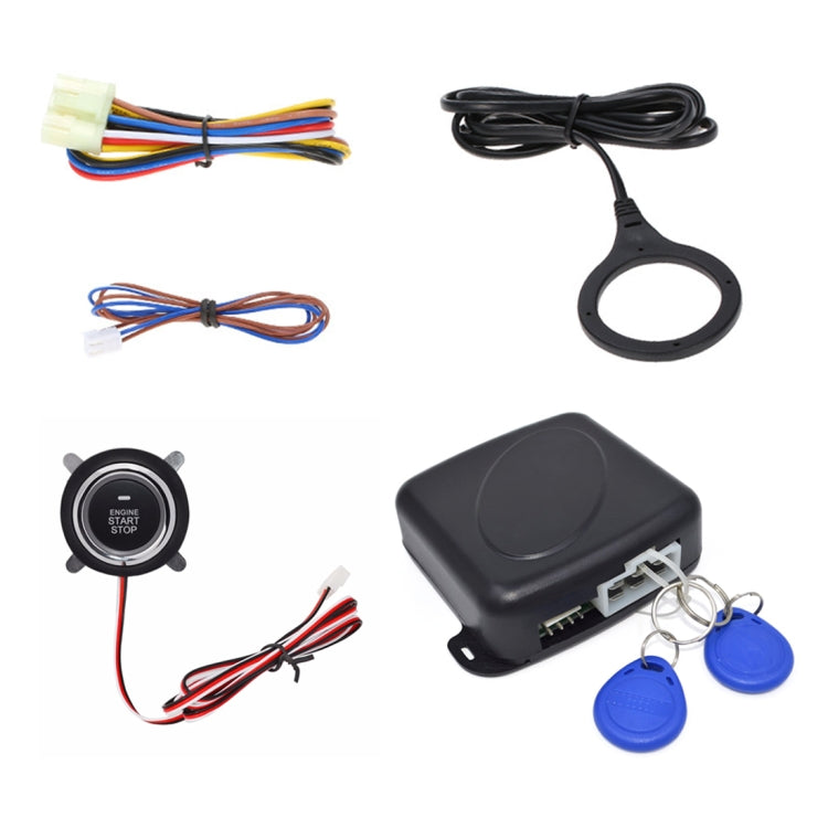 Smart Car Switch Car Engine Start Stop Switch Car Push Start Switch, with RFID Alarm System, Blue Light - Car Switches by PMC TechLife | Online Shopping South Africa | PMC TechLife | Buy Now Pay Later Mobicred