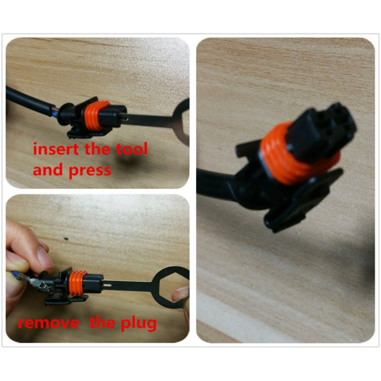 3 PCS Auto Car Rubberized Plug Circuit Board Wire Harness Terminal Extraction Pick Connector Crimp Pin Back Needle Remove Tool (Black) - Booster Cable & Clip by PMC TechLife | Online Shopping South Africa | PMC TechLife | Buy Now Pay Later Mobicred