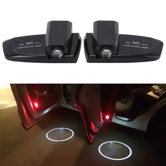 2 PCS Intelligent Induction HD Projection Car Door Welcome Lamp Display Logo for Suzuki(Black) - Door Lights by PMC Jewellery | Online Shopping South Africa | PMC Jewellery | Buy Now Pay Later Mobicred