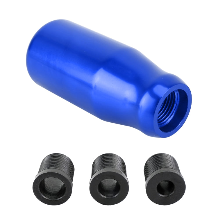 Universal Car Modified Gear Shift Knob Solid Color Smooth Auto Transmission Shift Lever Knob with Three Rubber Covers(Blue) - Shift Knob by PMC TechLife | Online Shopping South Africa | PMC TechLife | Buy Now Pay Later Mobicred