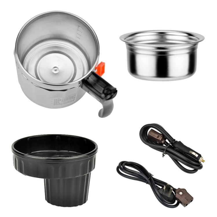 Universal DC 24V Stainless Steel Car Electric Kettle Heated Mug Heating Cup with Charger Cigarette Lighter for Car and Family, Capacity: 1000ML - Heating Cups by PMC Jewellery | Online Shopping South Africa | PMC Jewellery | Buy Now Pay Later Mobicred