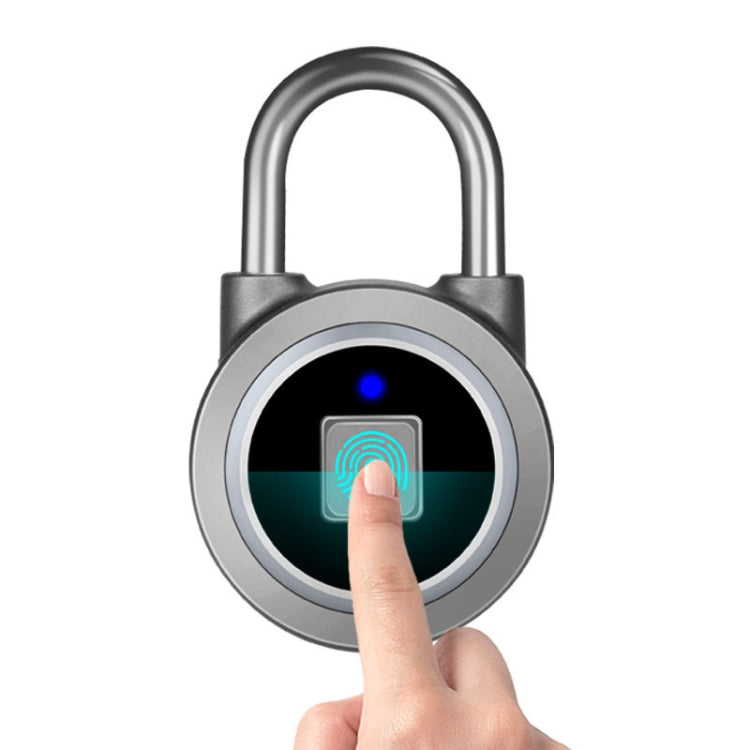 Waterproof Intelligent Bluetooth Fingerprint Padlock Remote Unlocking for iOS / Android(Silver) - Padlocks by PMC TechLife | Online Shopping South Africa | PMC TechLife | Buy Now Pay Later Mobicred