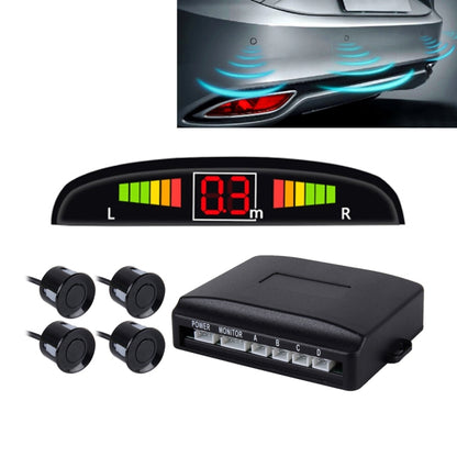 Car Voice Prompt Reverse Backup Radar System - Premium Quality 4 Parking Sensors Car Reverse Backup Radar System with LCD Display - Radar Detectors by PMC Jewellery | Online Shopping South Africa | PMC Jewellery | Buy Now Pay Later Mobicred