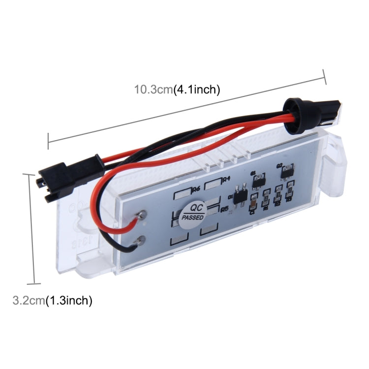 2 PCS License Plate Light with 24 SMD-3528 Lamps for Opel - License Plate Lights by PMC TechLife | Online Shopping South Africa | PMC TechLife | Buy Now Pay Later Mobicred
