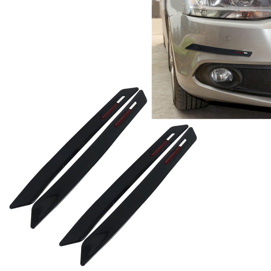 2 Pairs Universal Car Body Rear Bumper Protector Trim Cover Protective Strip Car Body Protective Strip Car Accessories Protective Stickers Car Protective Kit Car Body 4 Angle Protective Cover(Black) - Anti Collision Sticker by PMC Jewellery | Online Shopping South Africa | PMC Jewellery | Buy Now Pay Later Mobicred