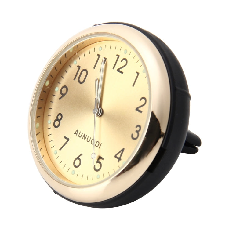 Car Outlet Clock Car Luminous Material Car Clock Car Electronic Watch Car Air Conditioning Outlet Perfume Ornaments(Gold) - Clocks & Car Meters by PMC Jewellery | Online Shopping South Africa | PMC Jewellery | Buy Now Pay Later Mobicred