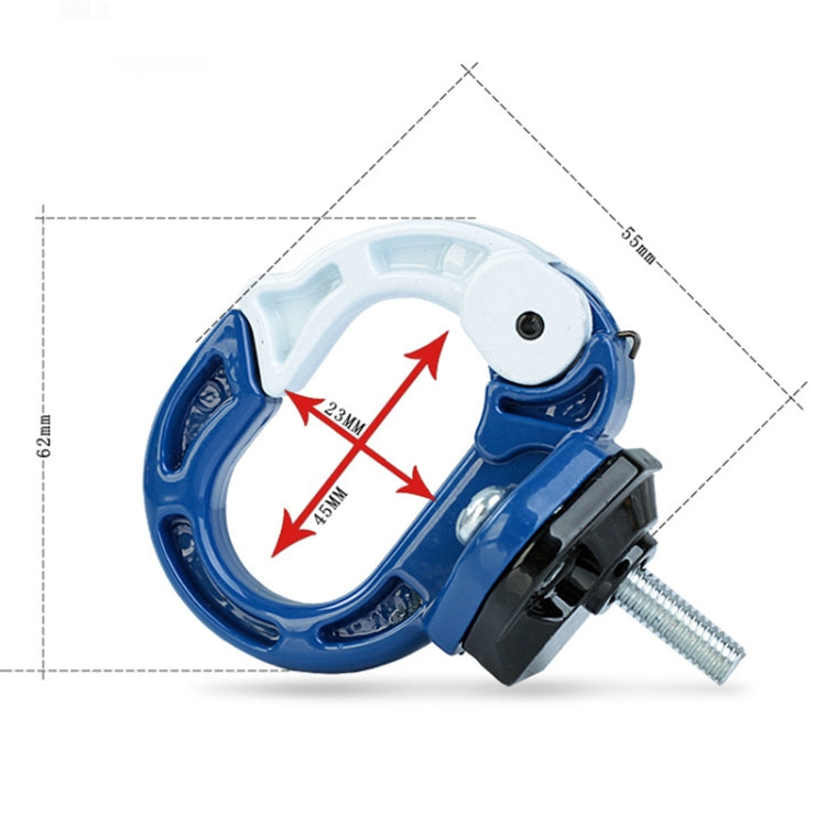 Durable Aluminum Alloy Bag Hook for Motorcycle / Bicycle(Blue) - free shipping - PMC TechLife - Order now!